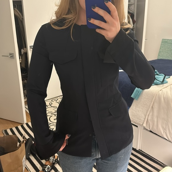 Rag & Bone fitted navy jacket - Picture 5 of 6
